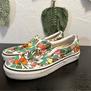 Vans Floral Slip-On Sneakers